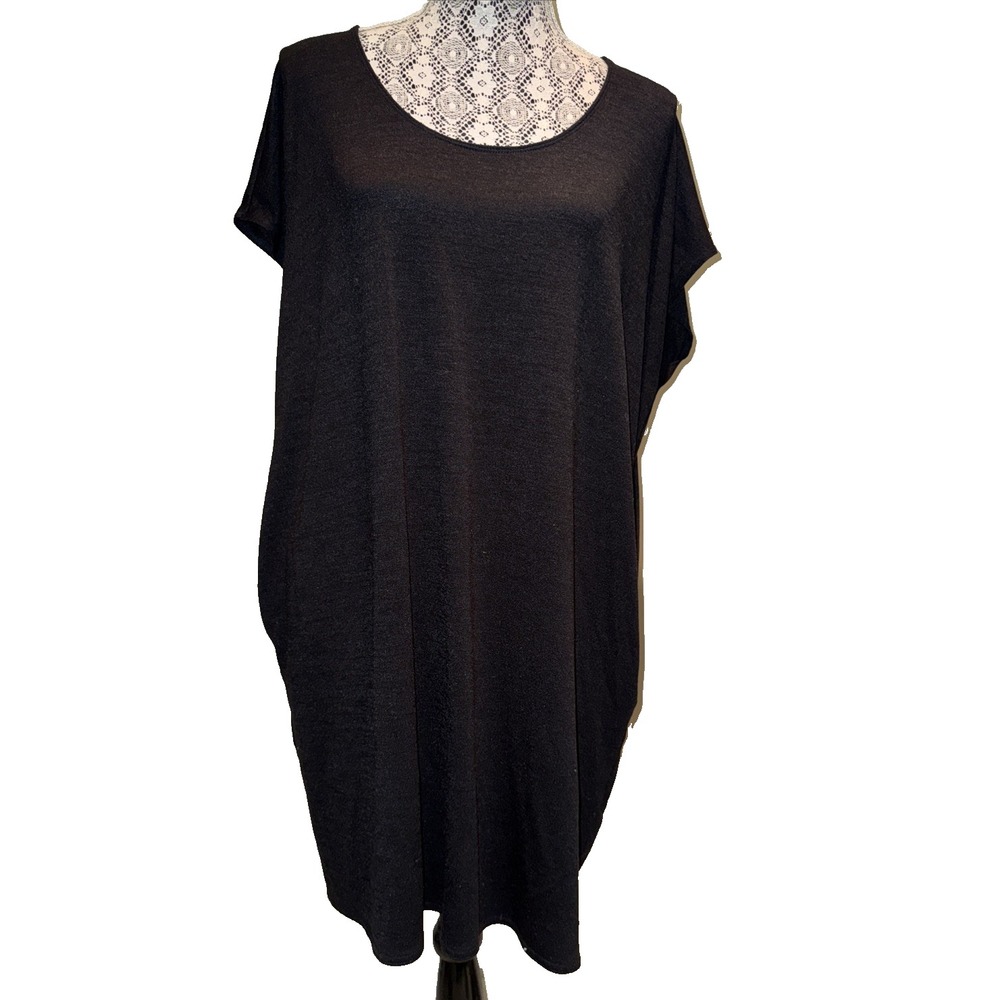 Aritzia‎ Wilfred Free Med sweater Dress Black pockets scoop neck sleeveless